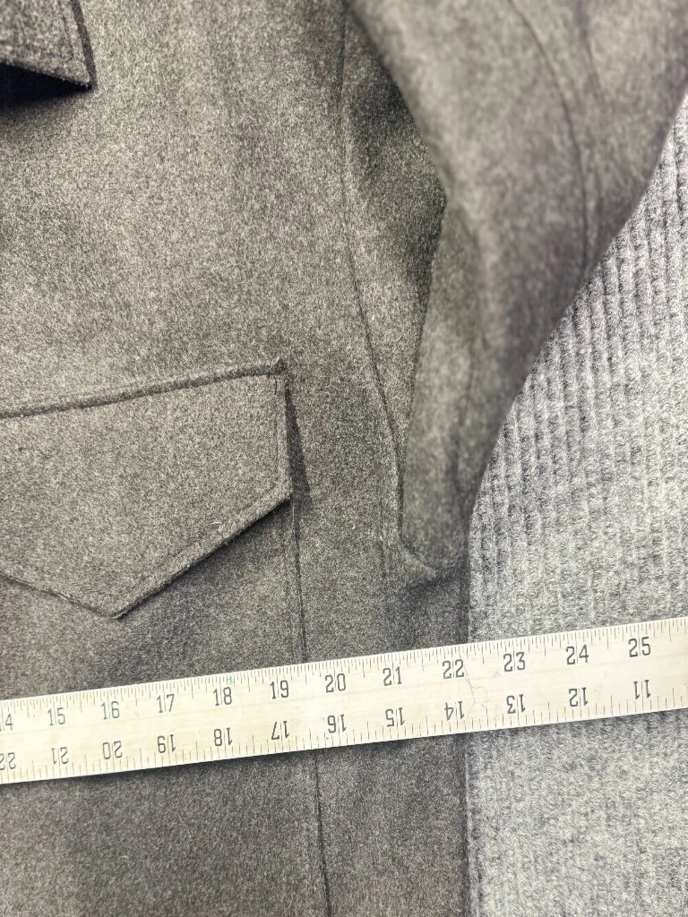 Banana Republic Charcoal Gray Wool Blend Shirt Jacket Size Small